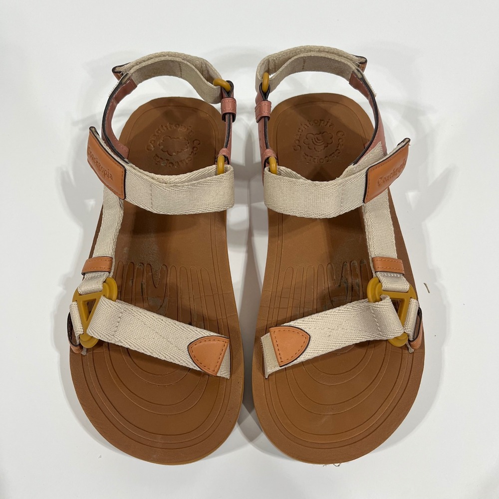 Coachtopia Strappy Sport Sandals Platform Adjustable Slides Womens 9 Open Toe - Picture 6 of 15